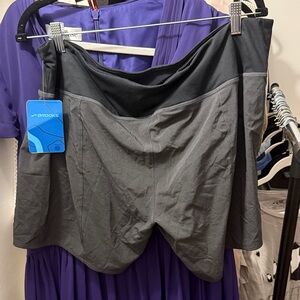 Brooks Charcoal and Black Running Shorts